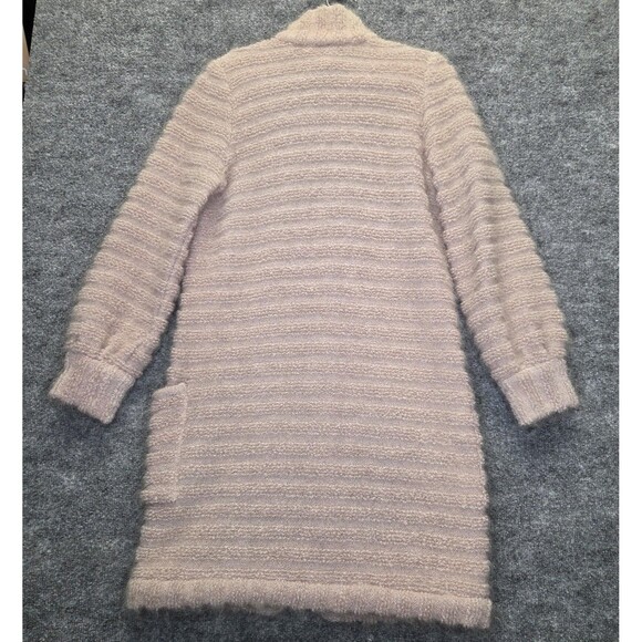 Vintage Escada Coat Womens 36 Small Beige Mohair Wool Long Knit Cardigan 80s - Picture 6 of 12